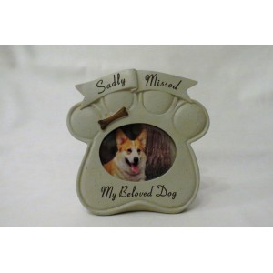 Dog memorial picture frame 