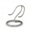 Heart display stand silver coloured large