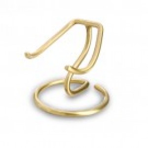 Heart display stand gold coloured small